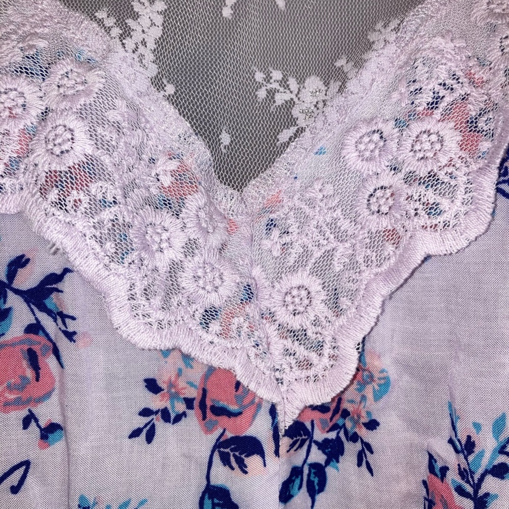NOBO lace mock neck blouse junior XL 15-17 - Picture 4 of 12